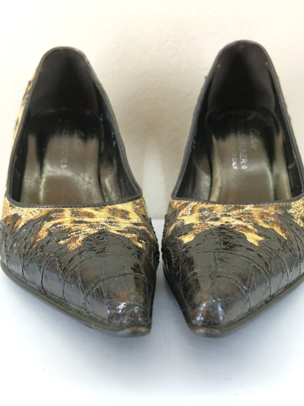 DONALD J PLINER COUTURE "Coy" Western-chic point-toe heels - Size 5 - Picture 6 of 15